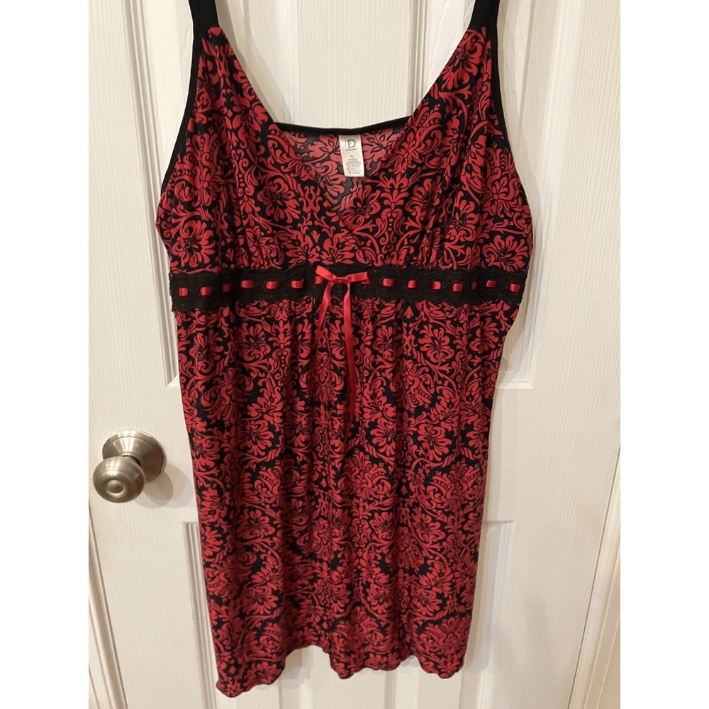 ND Intimates Red and Black Sexy Nighty XL